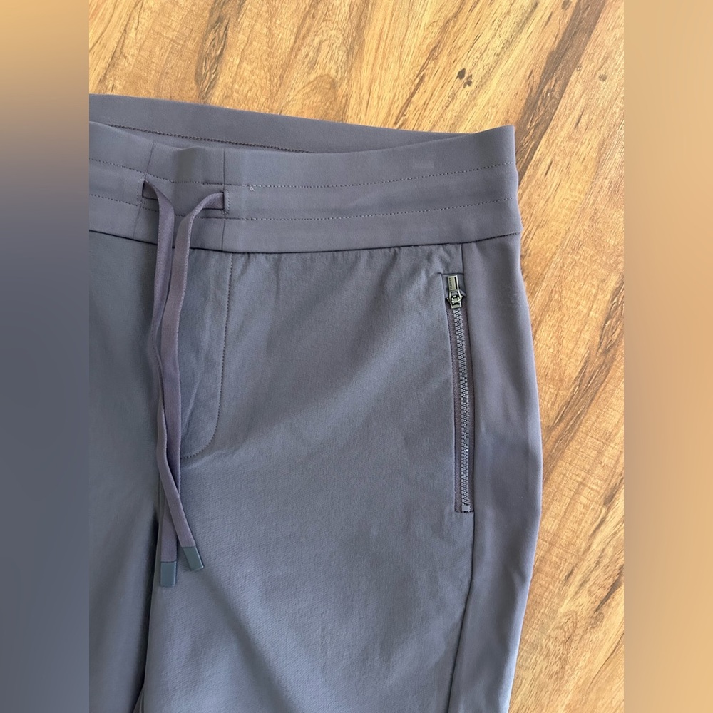 Athleta Headlands Hybrid Trek Mid Rise Jogger Track Pants Purple Grey Women 8 - Picture 7 of 12